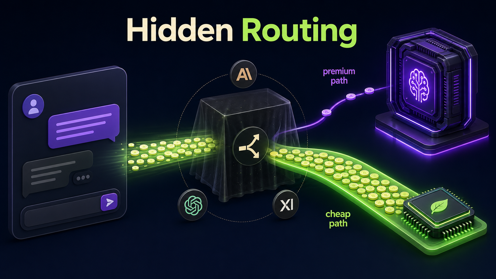 How a subscription router sends easy queries to a smaller cheaper model