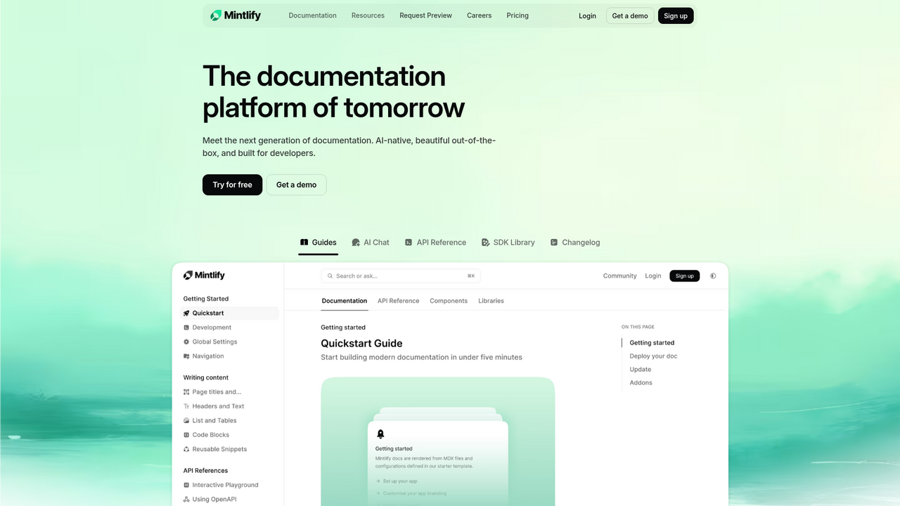 Mintlify: AI Documentation Platform for Dev Teams | Vantaige