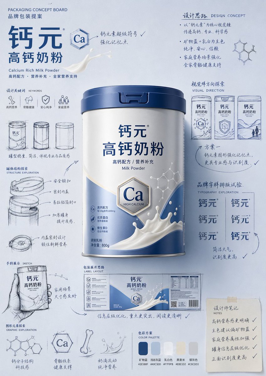 Packaging Design Proposal Board Prompt
