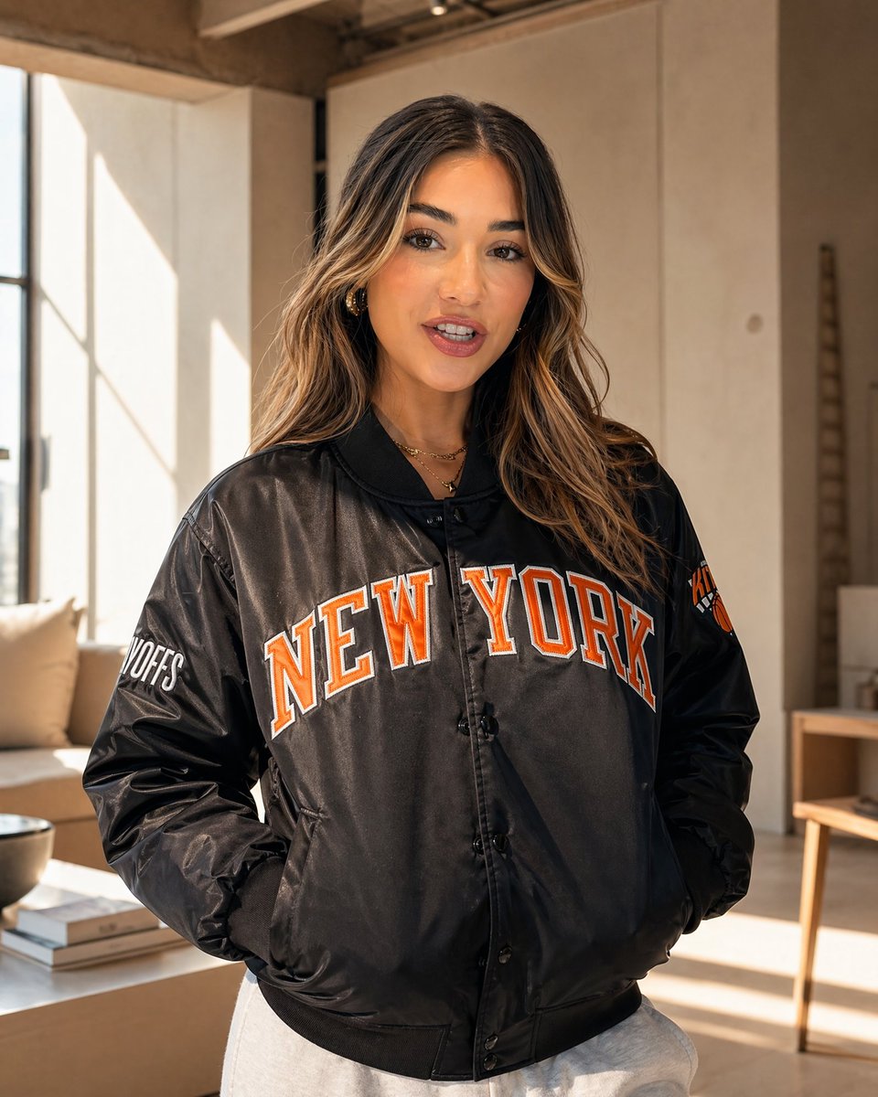 Sunlit Streetwear Jacket Portrait