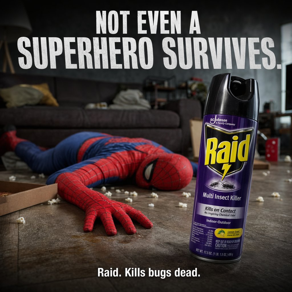 Dark Comedy Insect Spray Ad