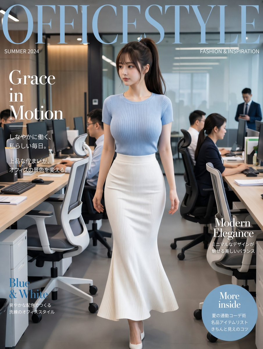 Office Fashion Magazine Cover
