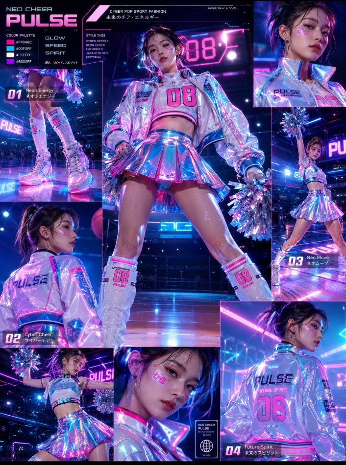 Cheerleader Fashion Catalog Board