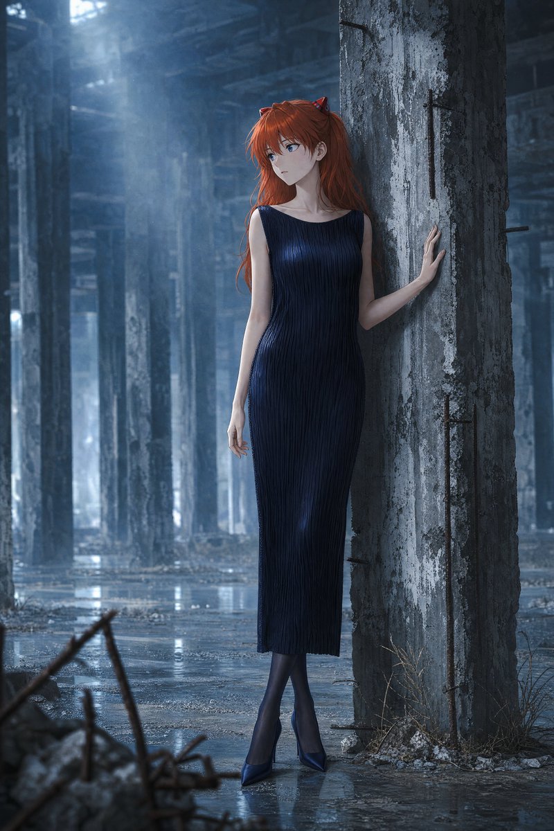 Midnight Blue Asuka Fashion Portrait