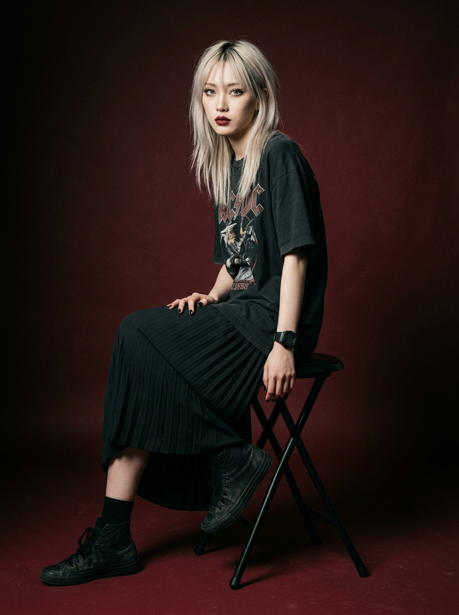 Modern Gothic High-Fashion Portrait