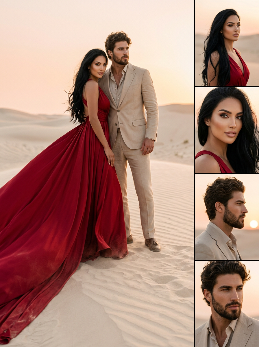 Luxury Desert Fashion Magazine Layout