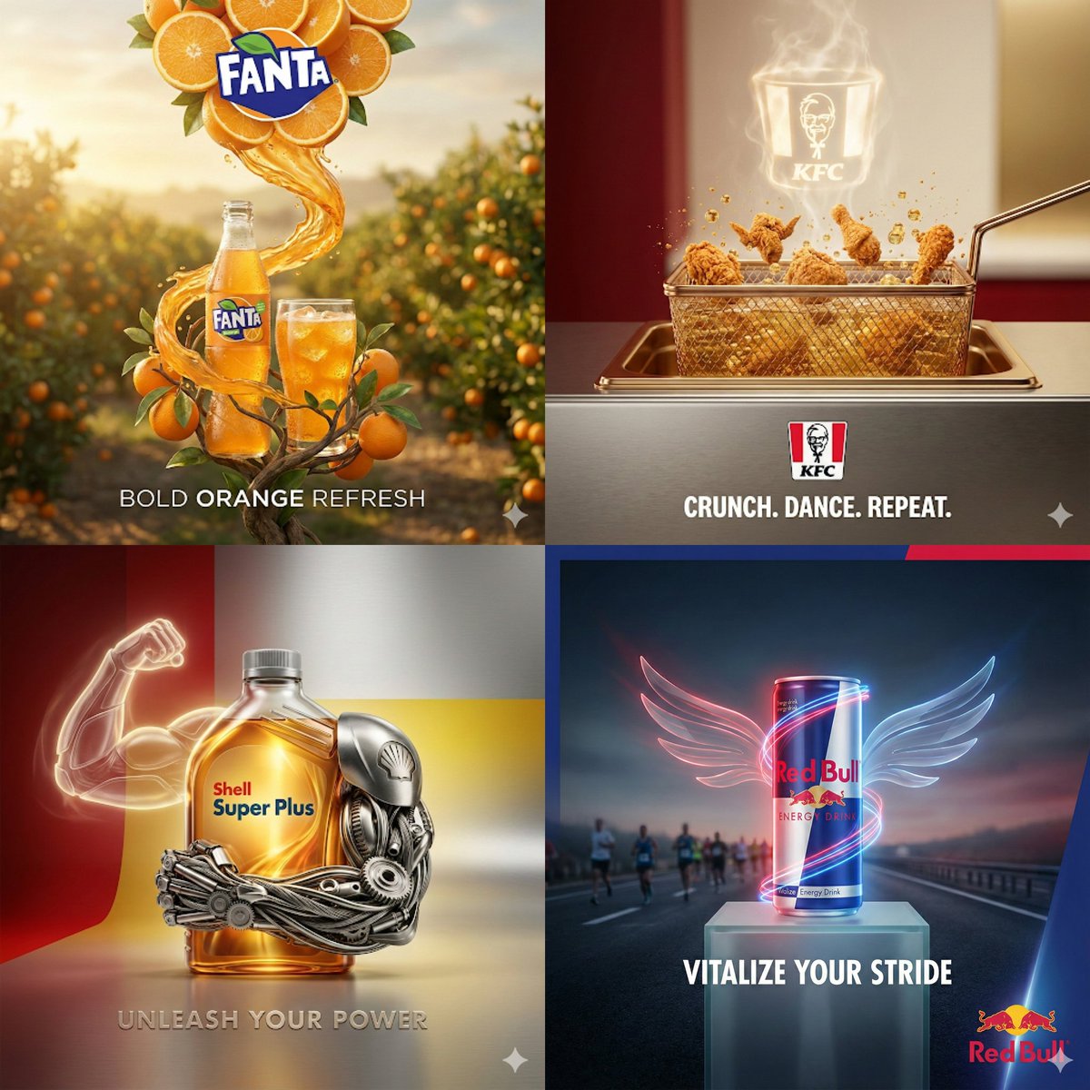 Surreal Advertising Concept Grid