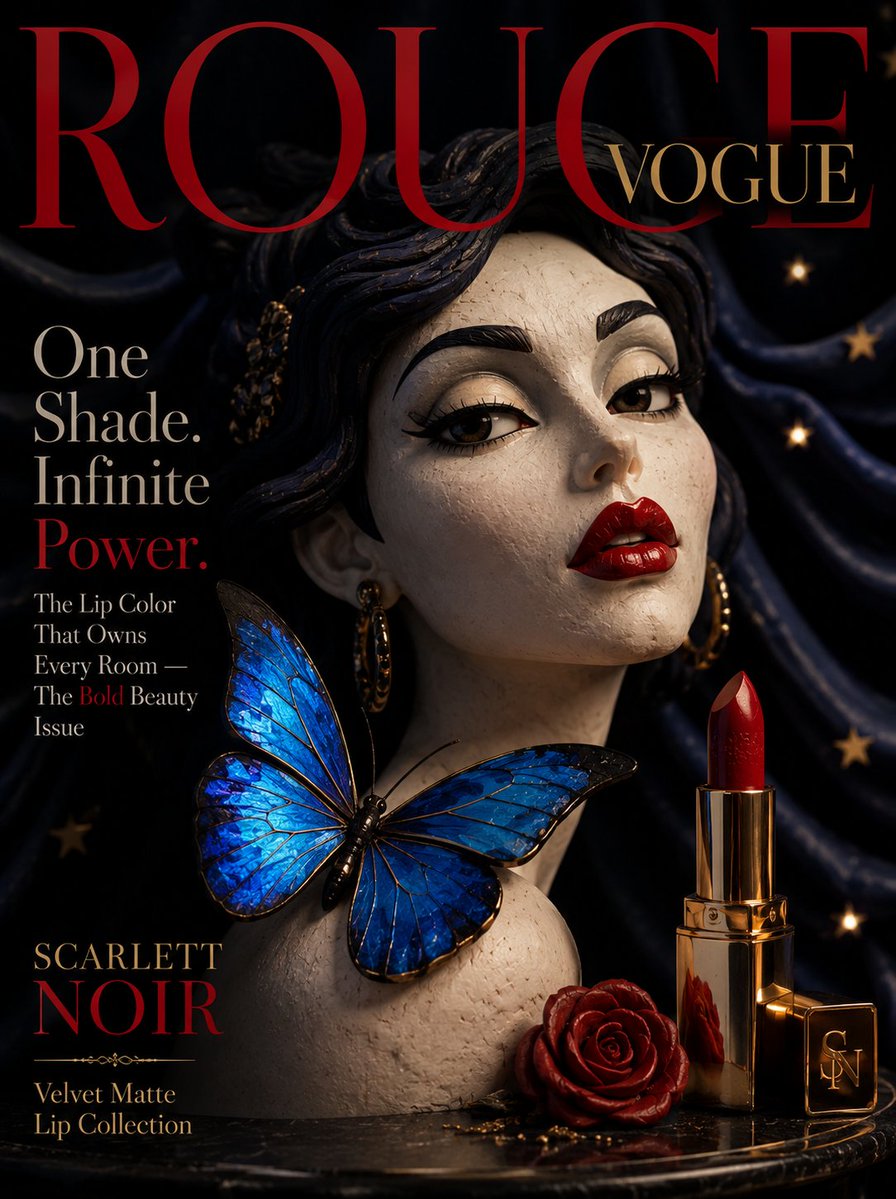 Claymation Luxury Magazine Cover
