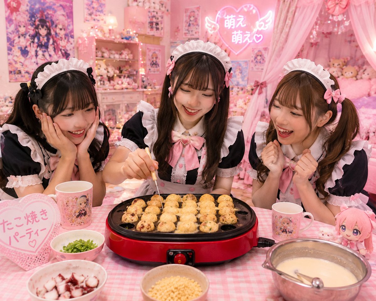 Kawaii Takoyaki Maid Party
