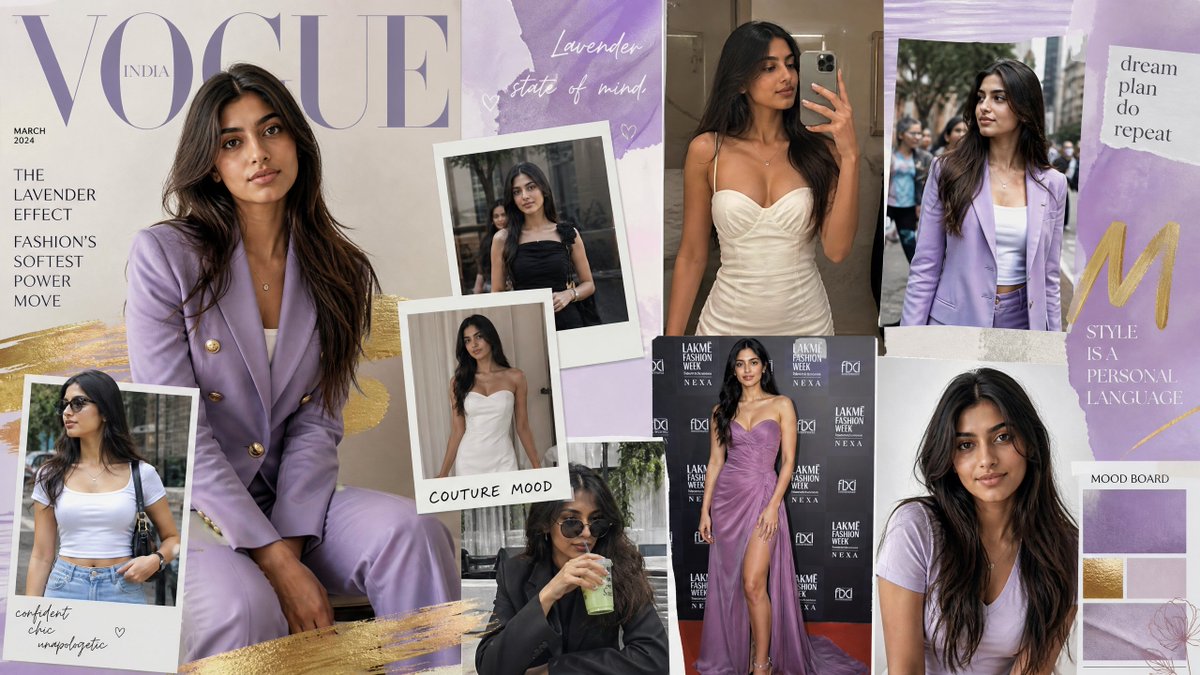 Lavender Vogue Fashion Mood Board