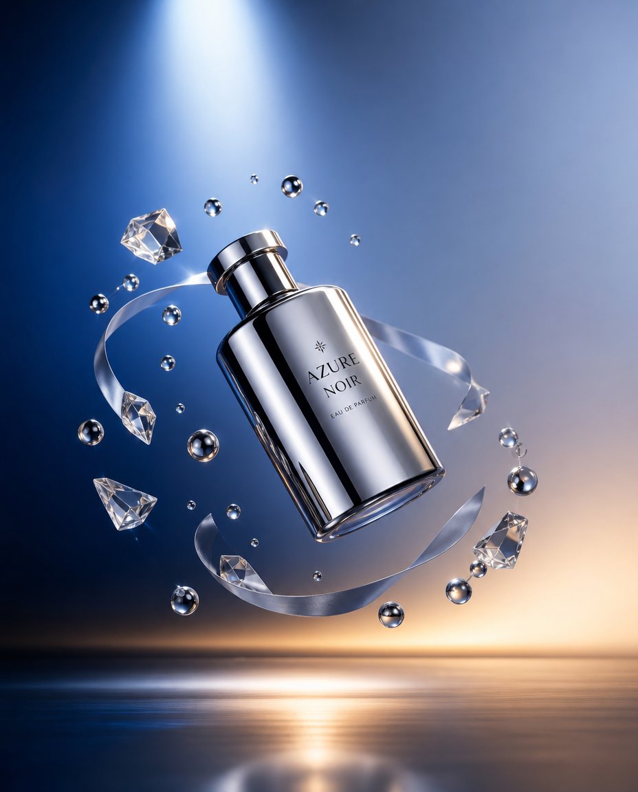 Floating Luxury Perfume Ad