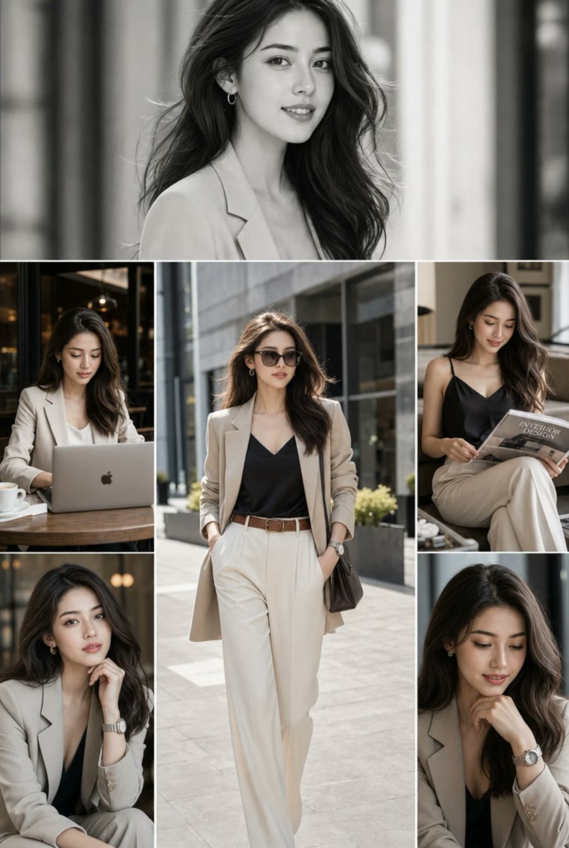 Luxury Fashion Editorial Collage