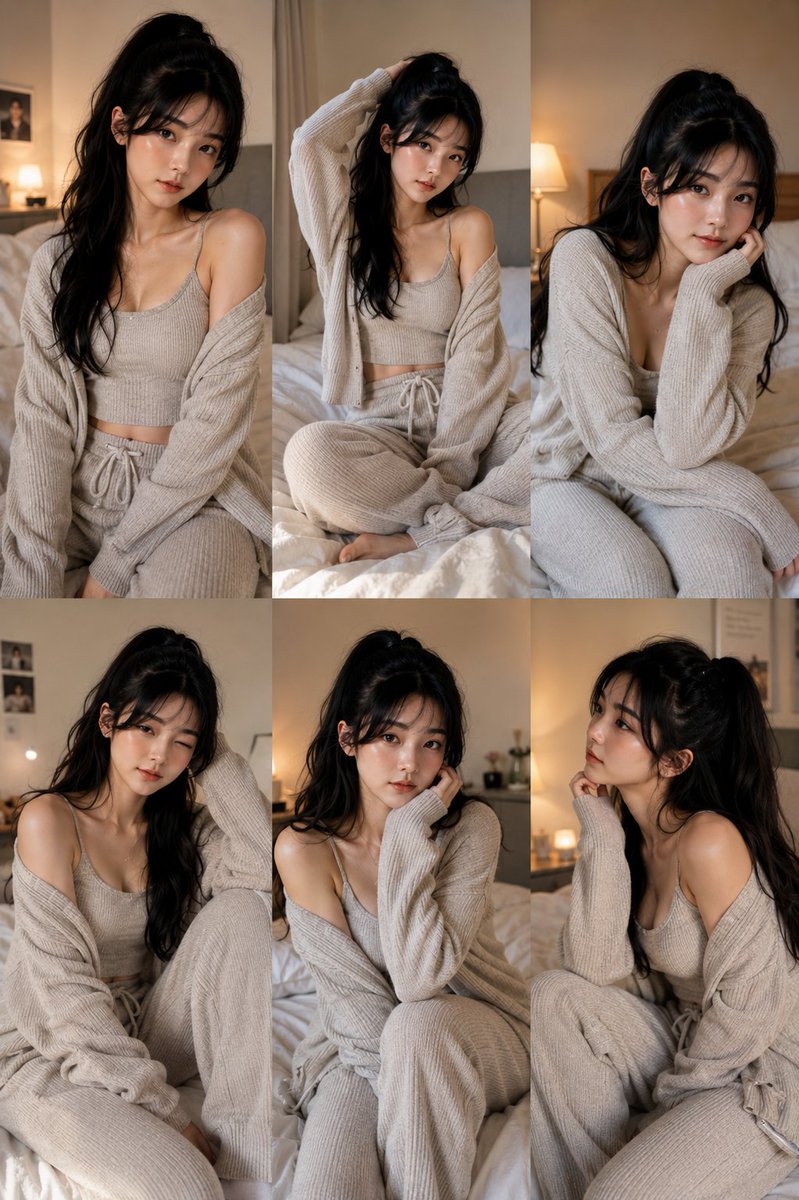 East Asian Woman Lifestyle Collage
