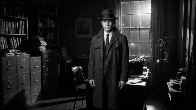 Detective Scene with Dialogue