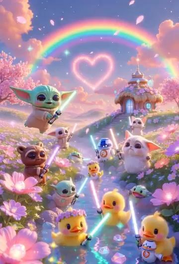 Cute Star Wars Fantasy Meadow