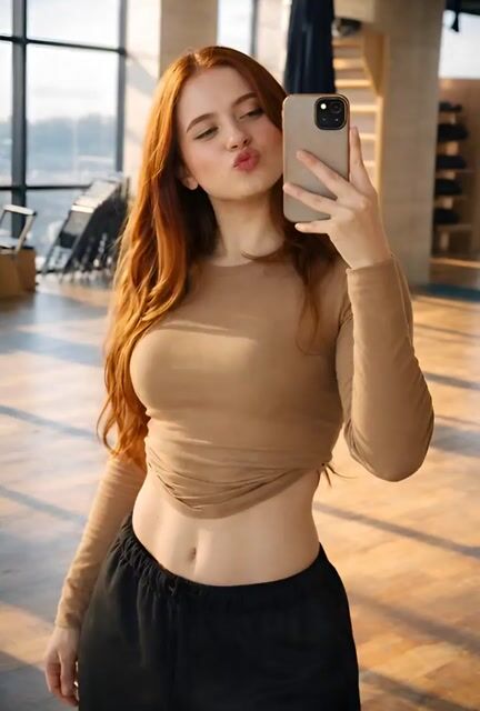 Sadie Sink Mirror Selfie