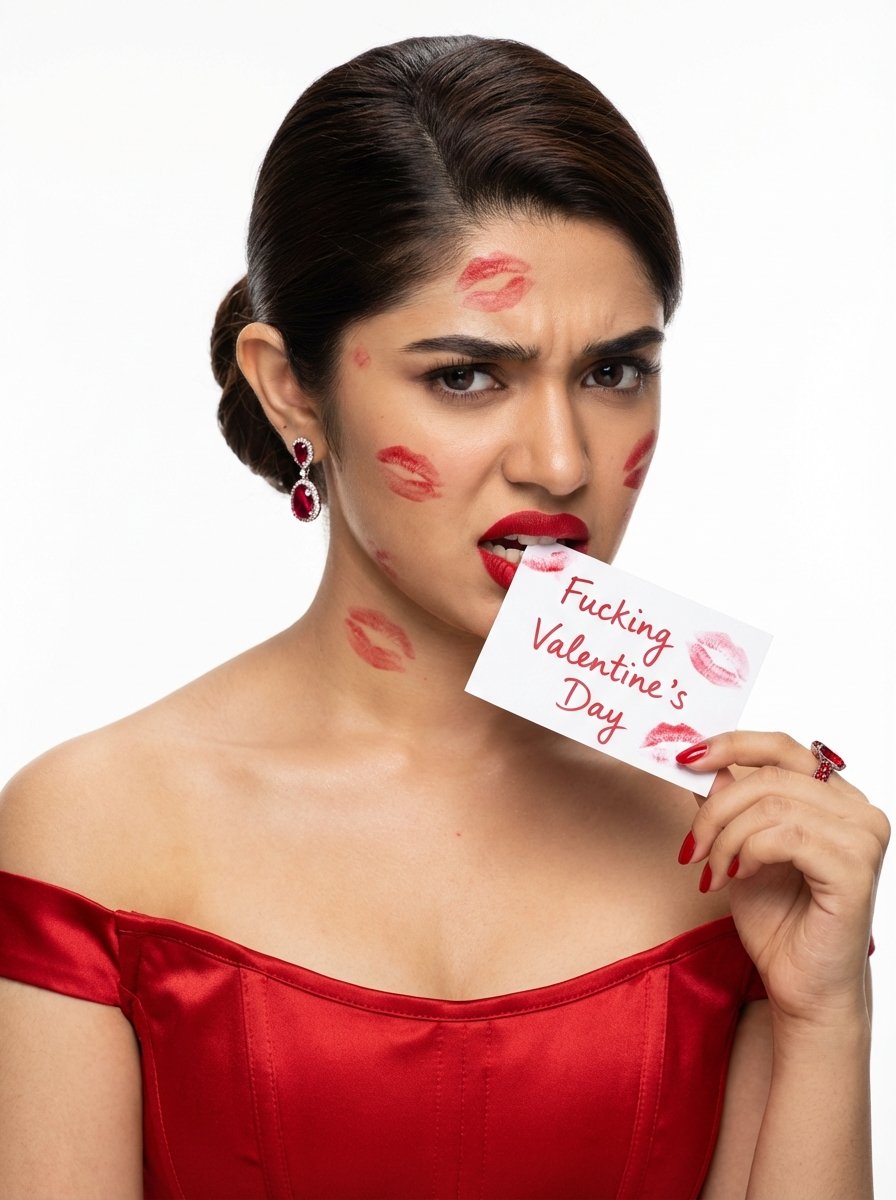 Annoyed Krithi Shetty Valentine's Day Beauty Portrait
