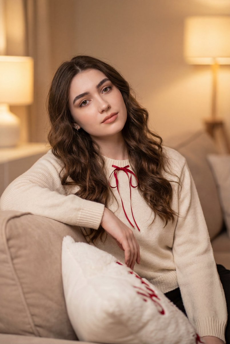 Cozy Indoor Lifestyle Portrait