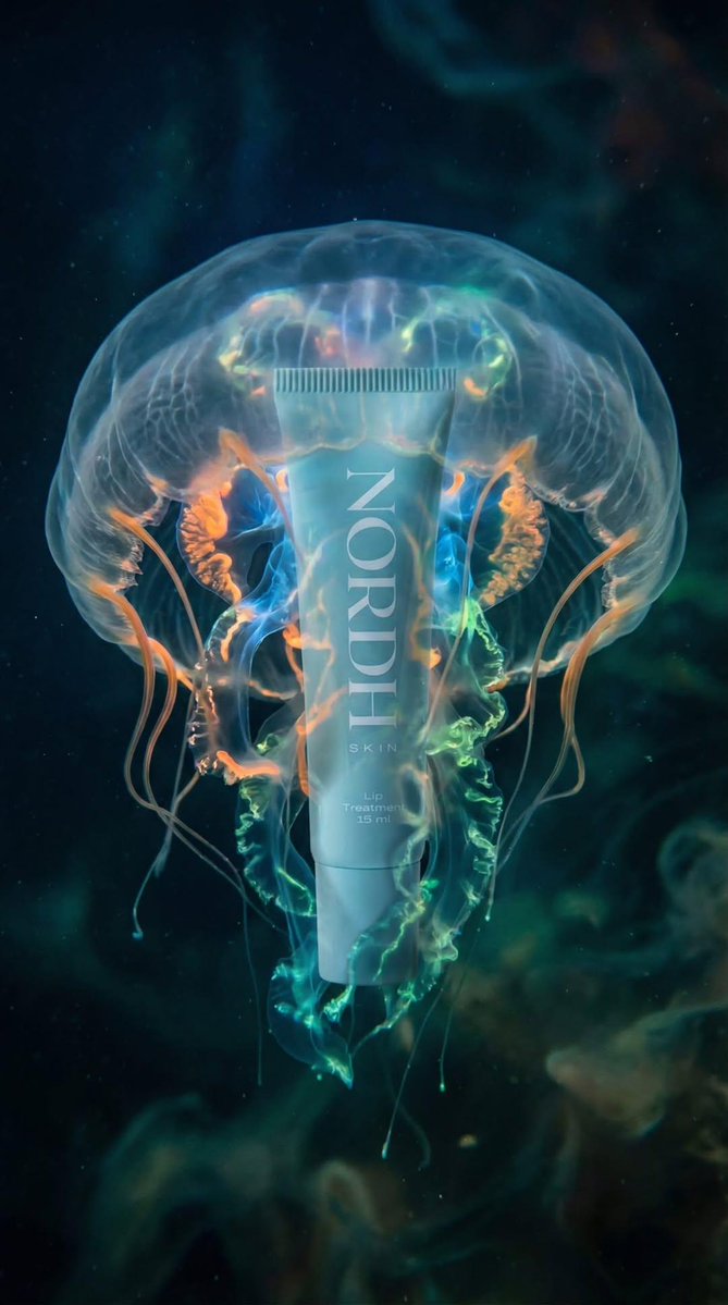 Underwater Luxury Skincare Product Ad