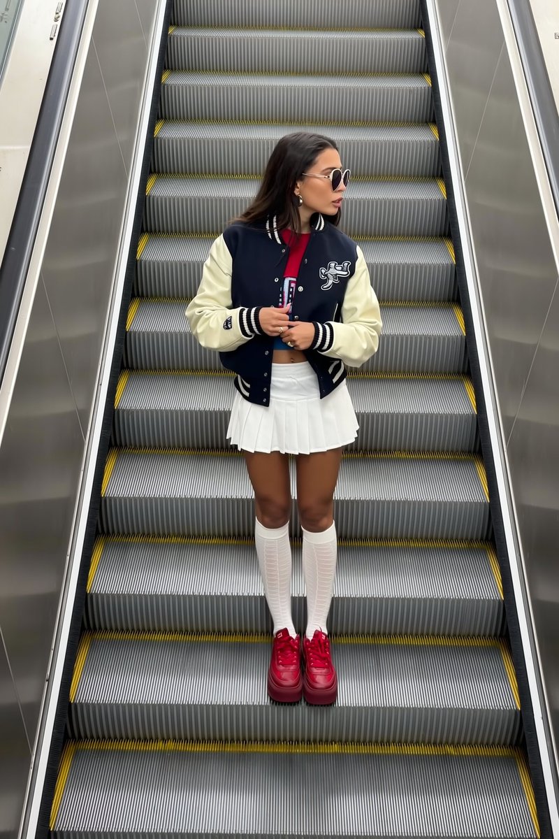 AI Influencer Escalator Fit Check Prompt