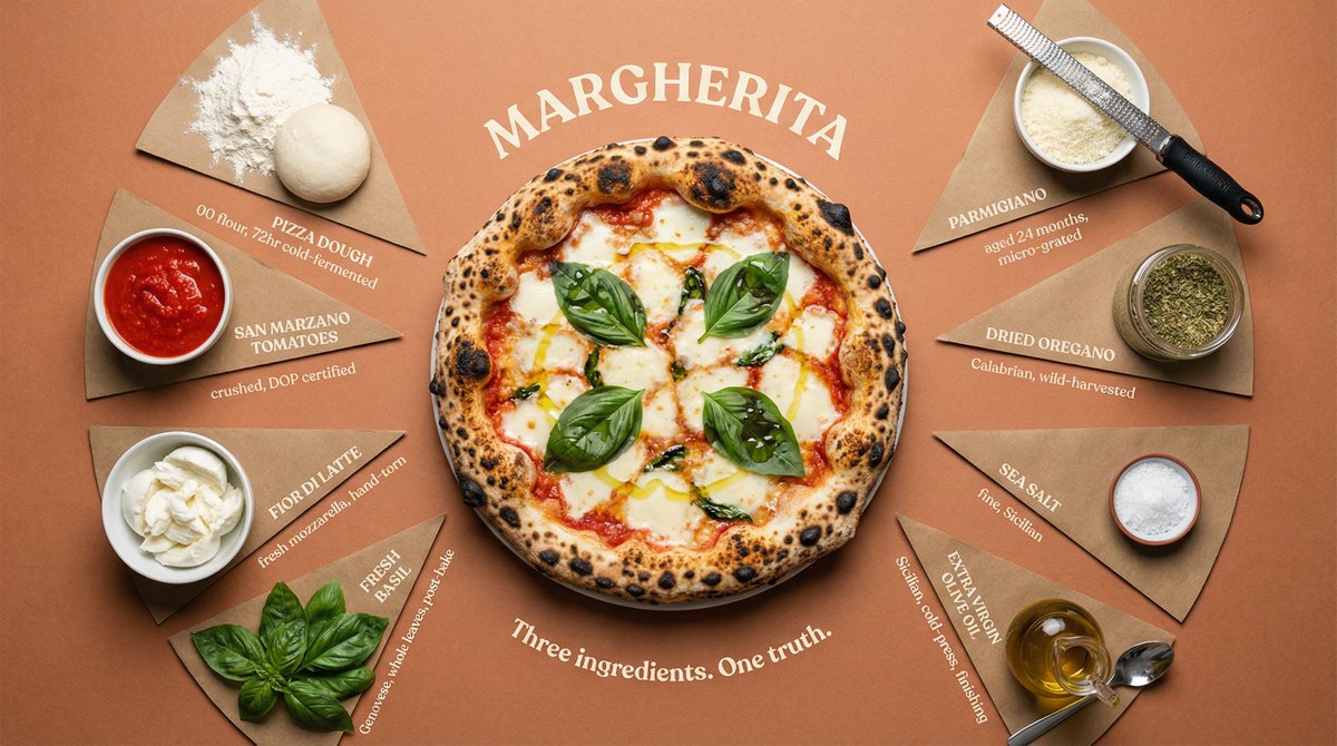 Luxury Cookbook Ingredient Flat Lay Infographic