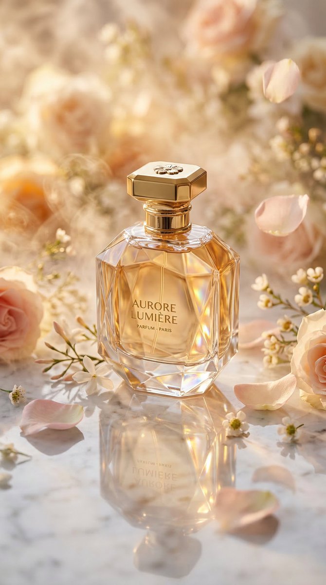Luxury Perfume Bottle Editorial Image Prompt