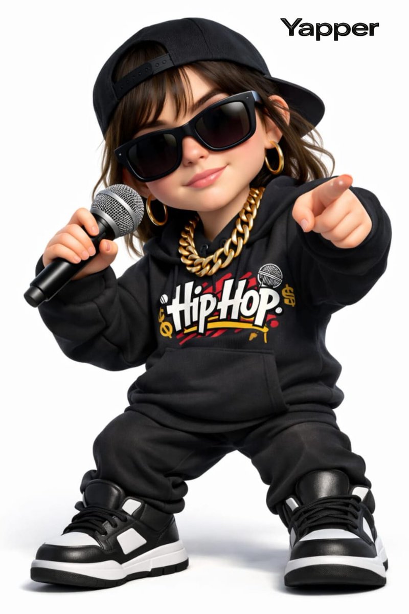 3D Cartoon Rap Style Woman Prompt