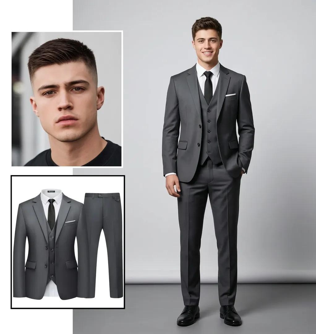 Ultra-realistic Full-Body Fashion Studio Portrait