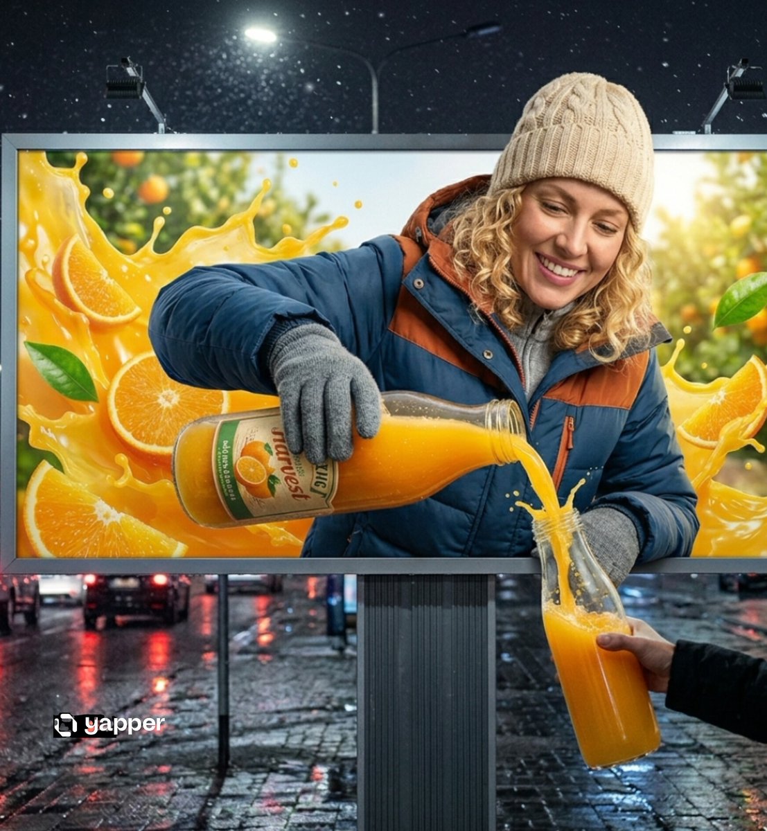Hyper-realistic 3D Illusion Billboard Advertisement