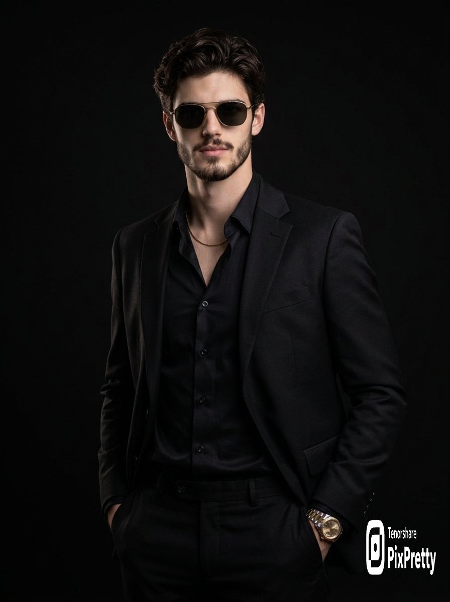 High-Fashion Editorial Prompt for Stylish Man
