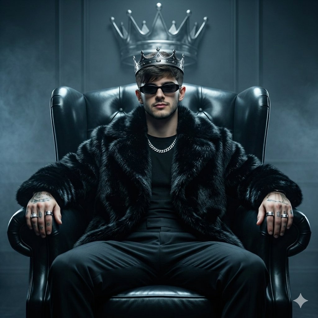 Luxury Fashion Throne Portrait