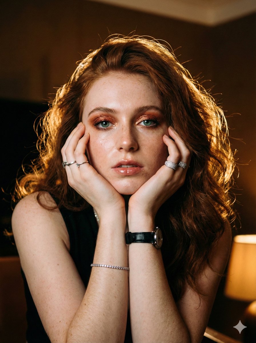 Cinematic Warm Tungsten Portrait