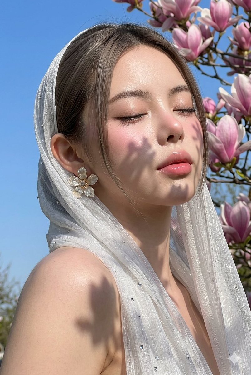 Photorealistic Glass-Skin Portrait