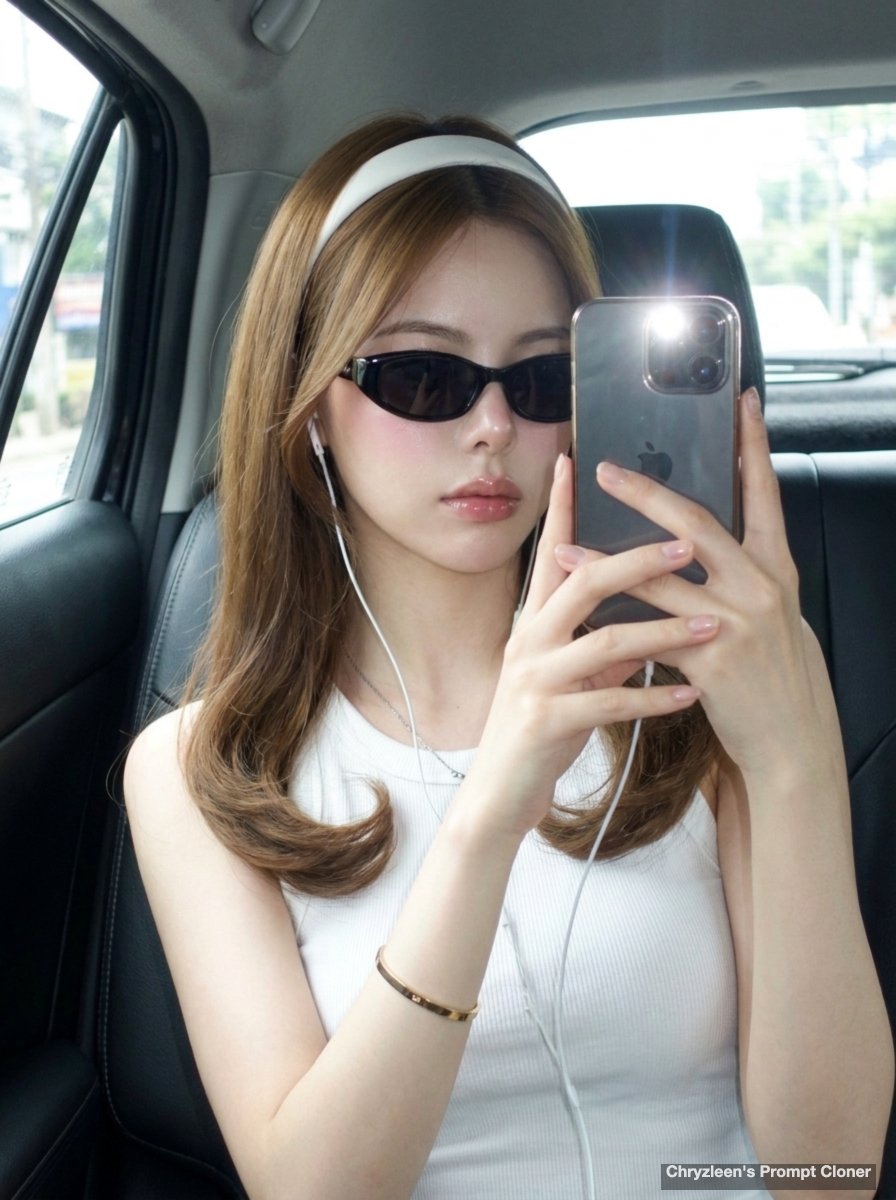 Backseat Mirror Selfie