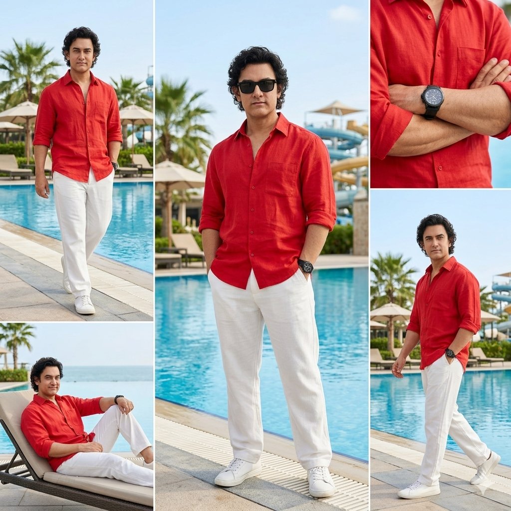 Luxury Resort Fashion Collage