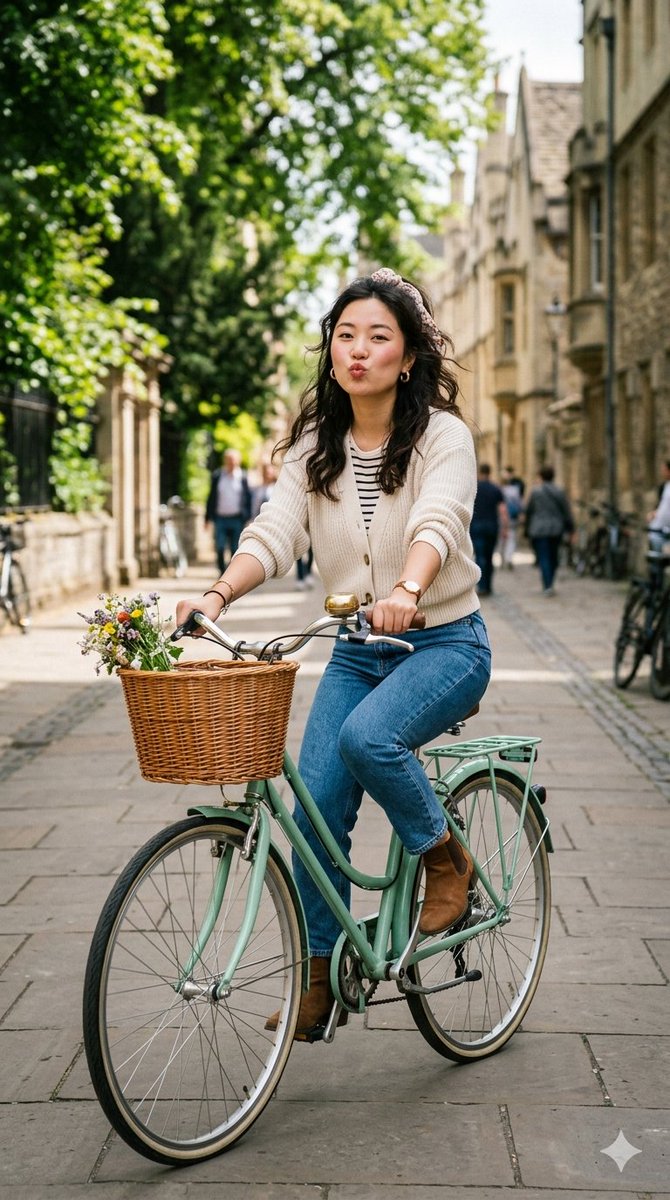 Candid European Bicycle Shot