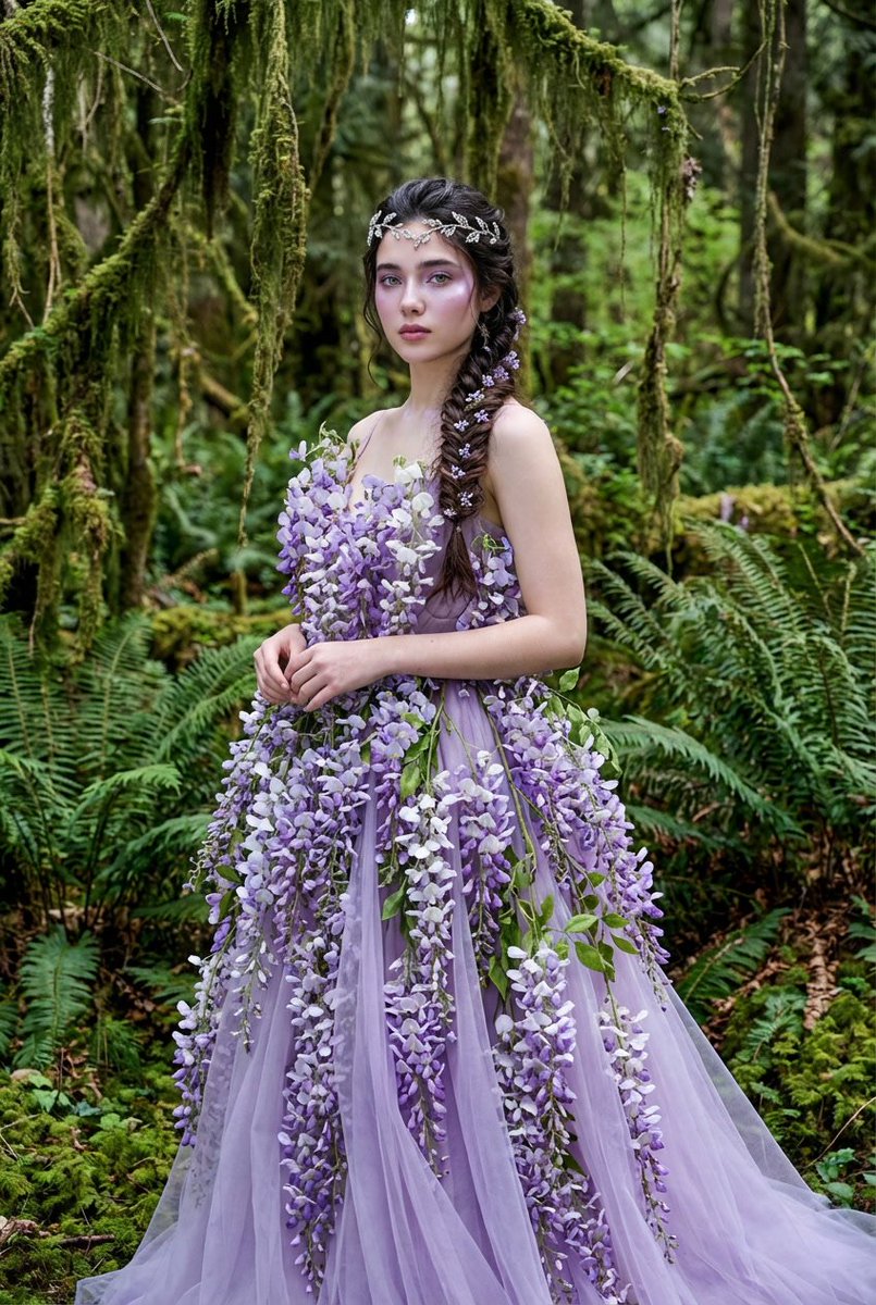 Botanical Couture Fashion Portrait