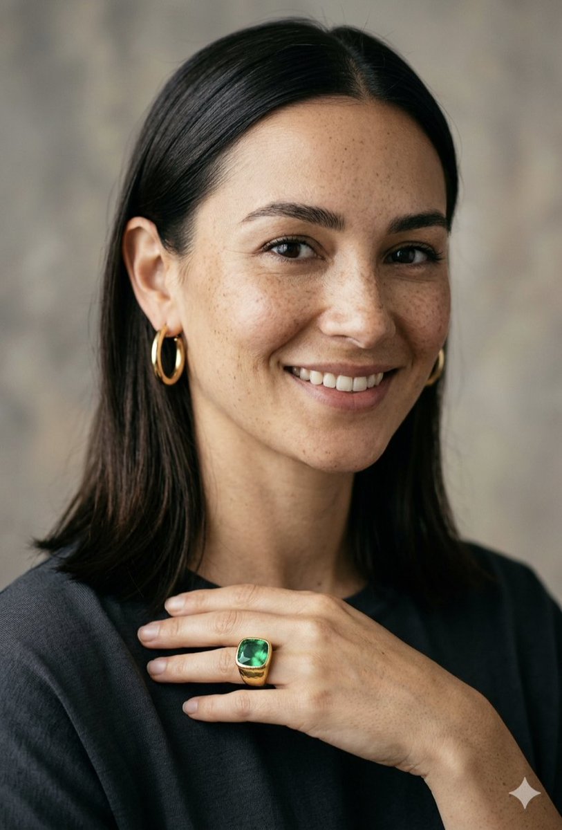 Portrait of a Woman with Emerald Ring