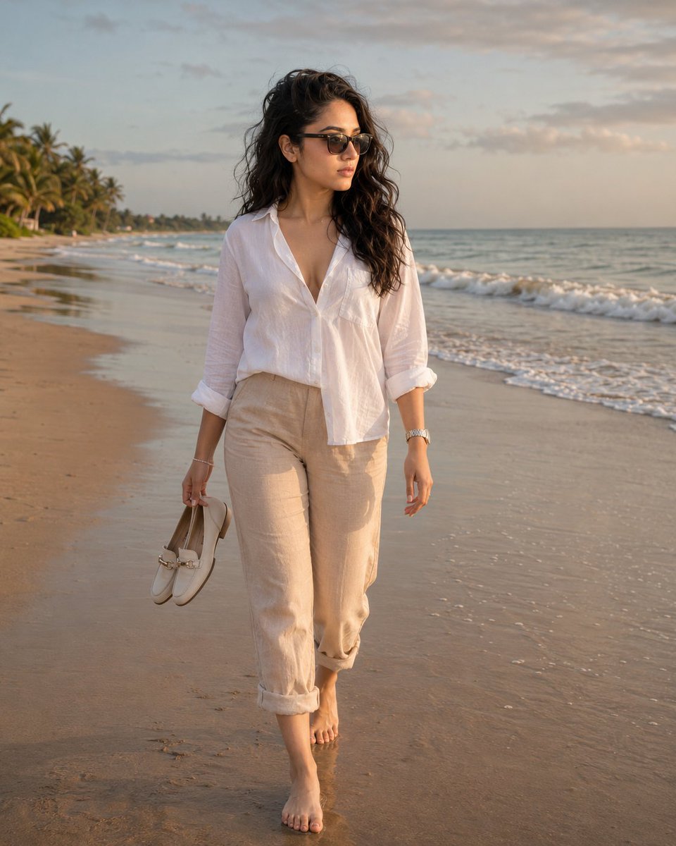 Golden Hour Beach Walk