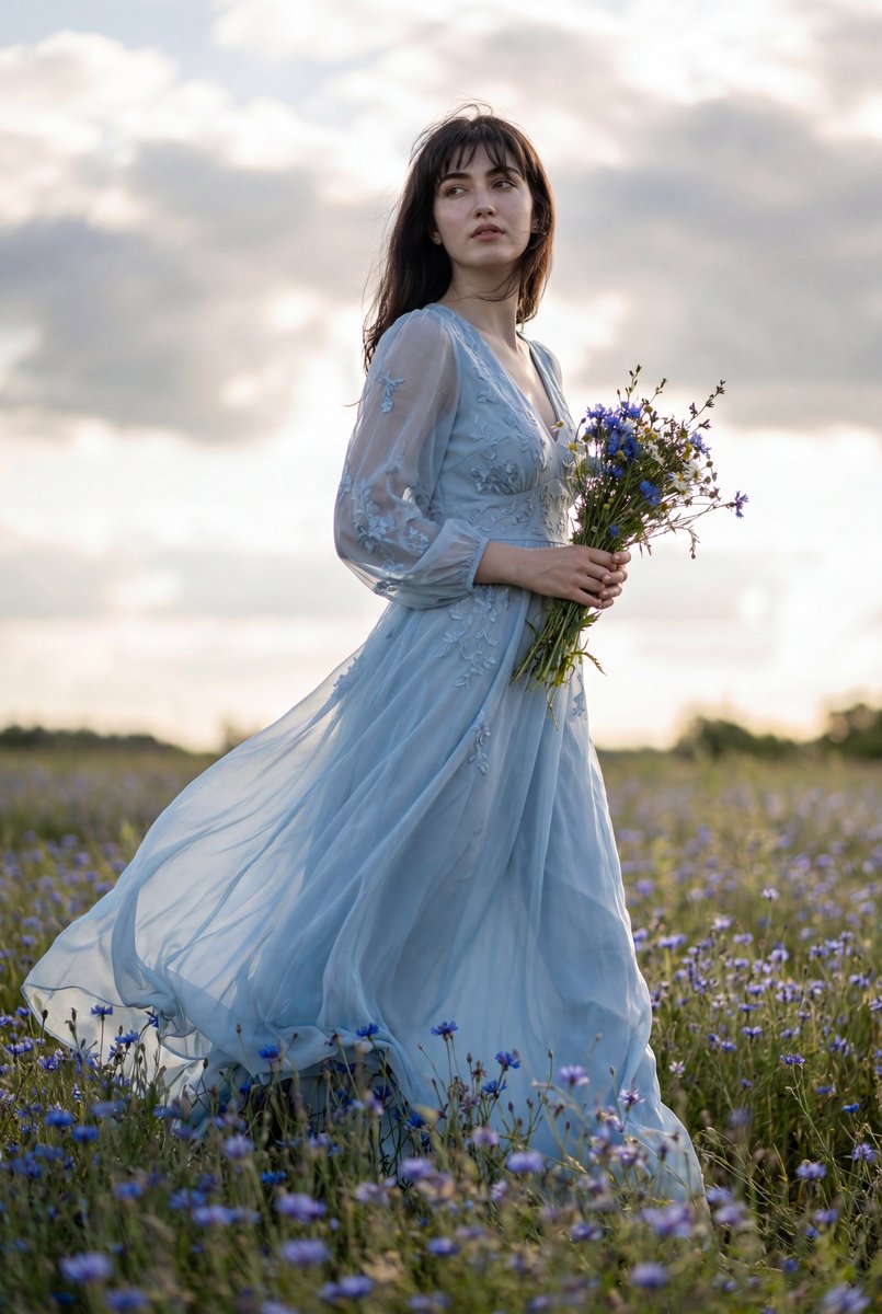 Shot 2 for Flowing Gown Wildflower Meadow
