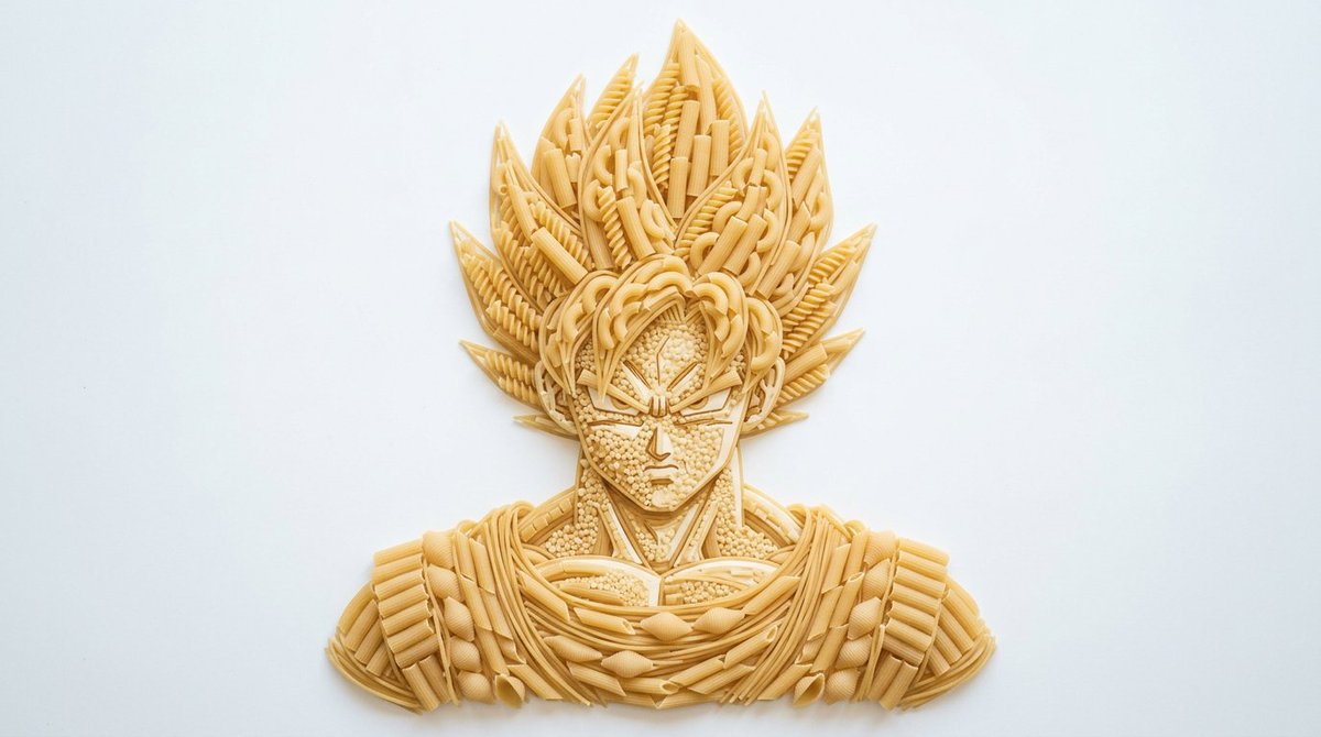 Pasta Art Bust Portrait
