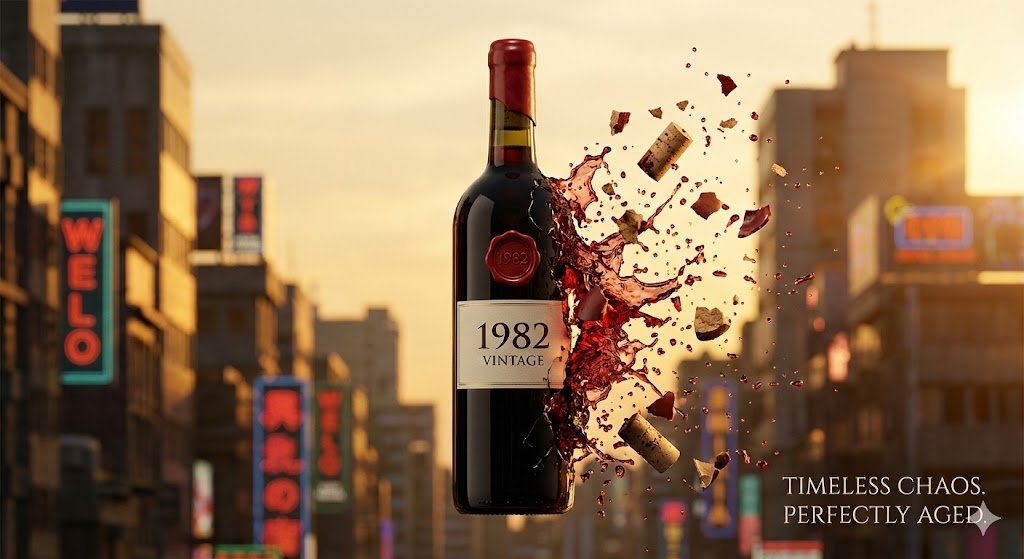 Advertising Visual Prompt: Wine Bottle Product Shot