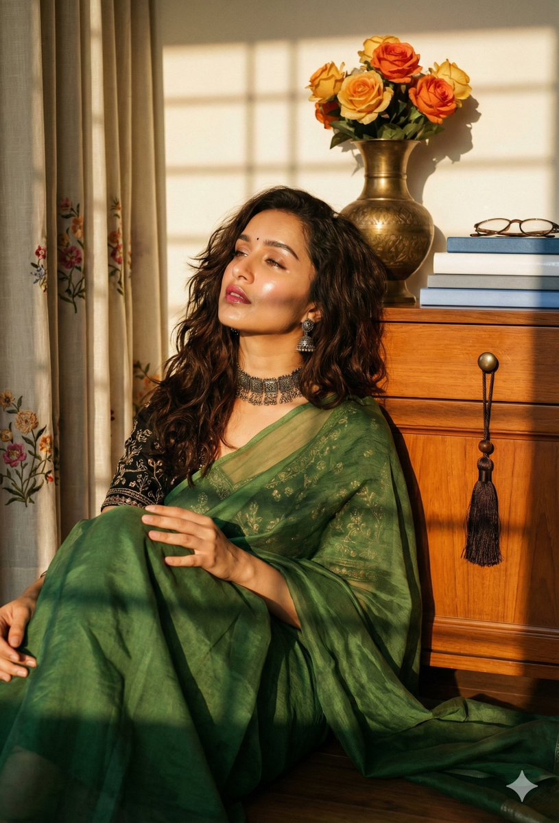 Indian Saree Fashion Portraits (Two Prompts)