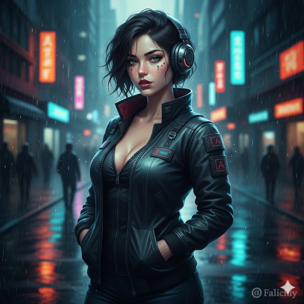 Cinematic Urban Night Fashion Editorial