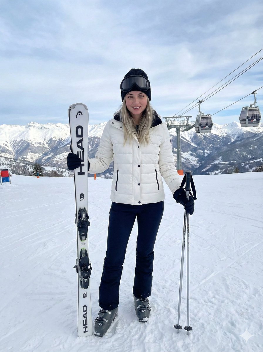 Hyper-realistic Ski Slope Portrait