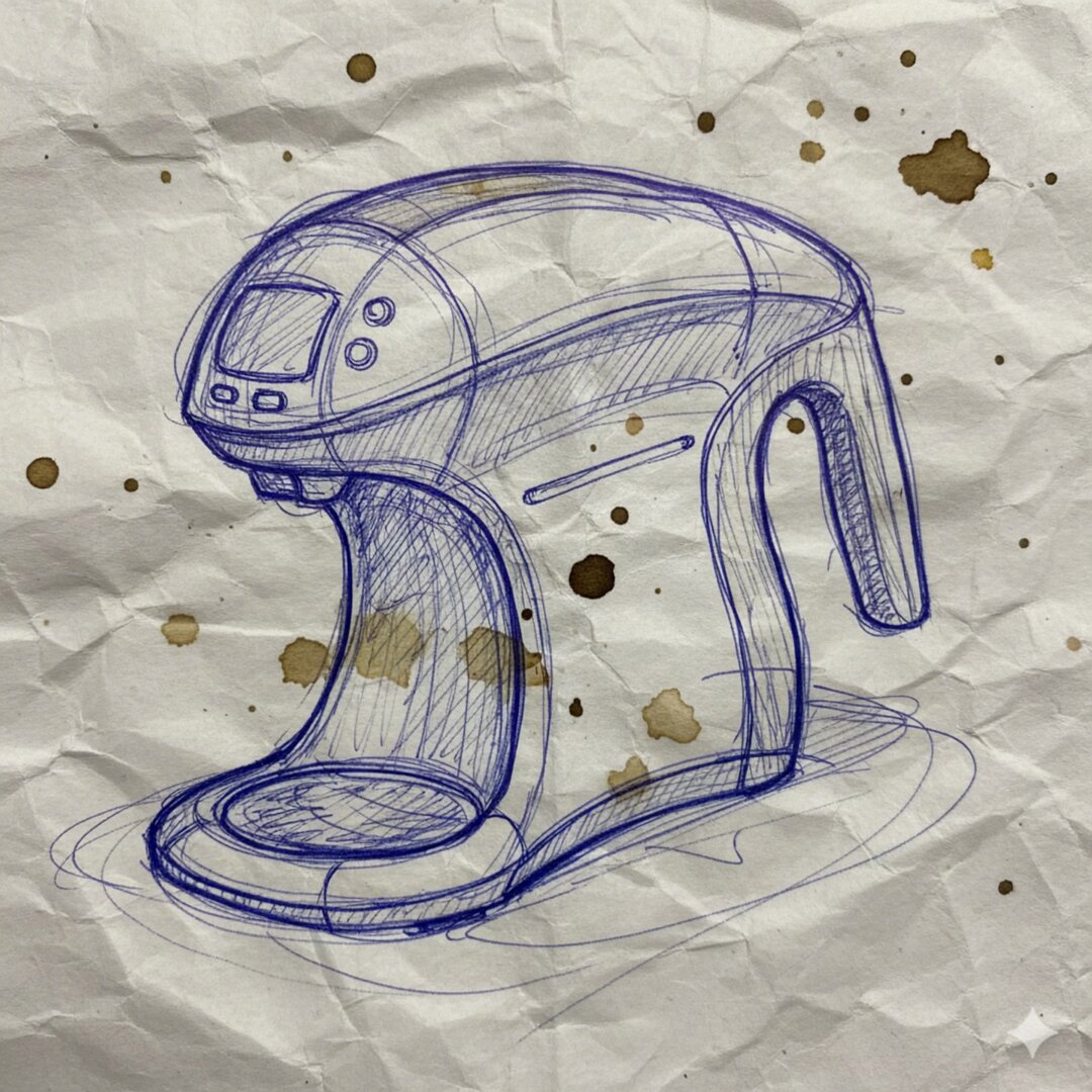 Product sketch to final render prompt