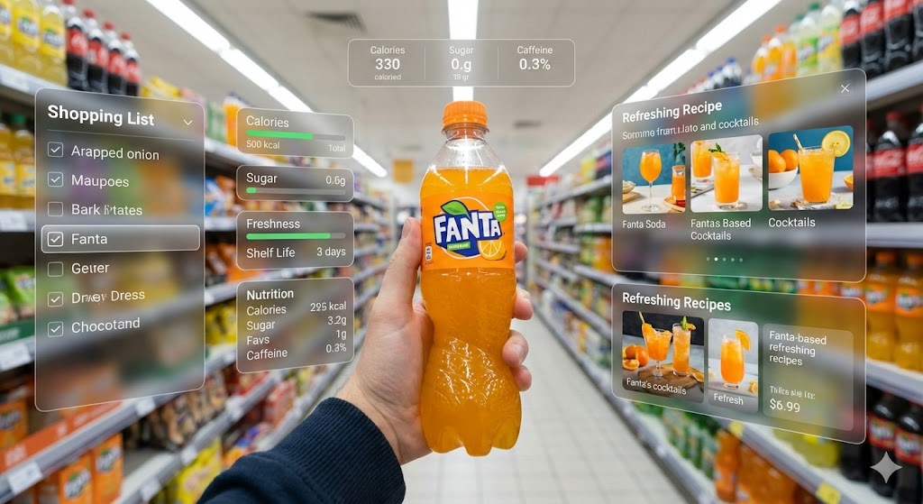 Hyper-Realistic Mixed Reality Fanta Ad Concept