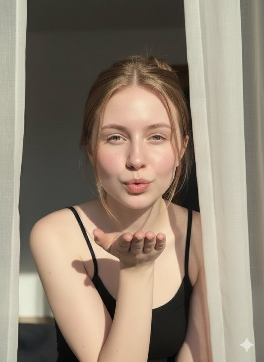 Ethereal Fashion Editorial Close-Up Portrait Prompt