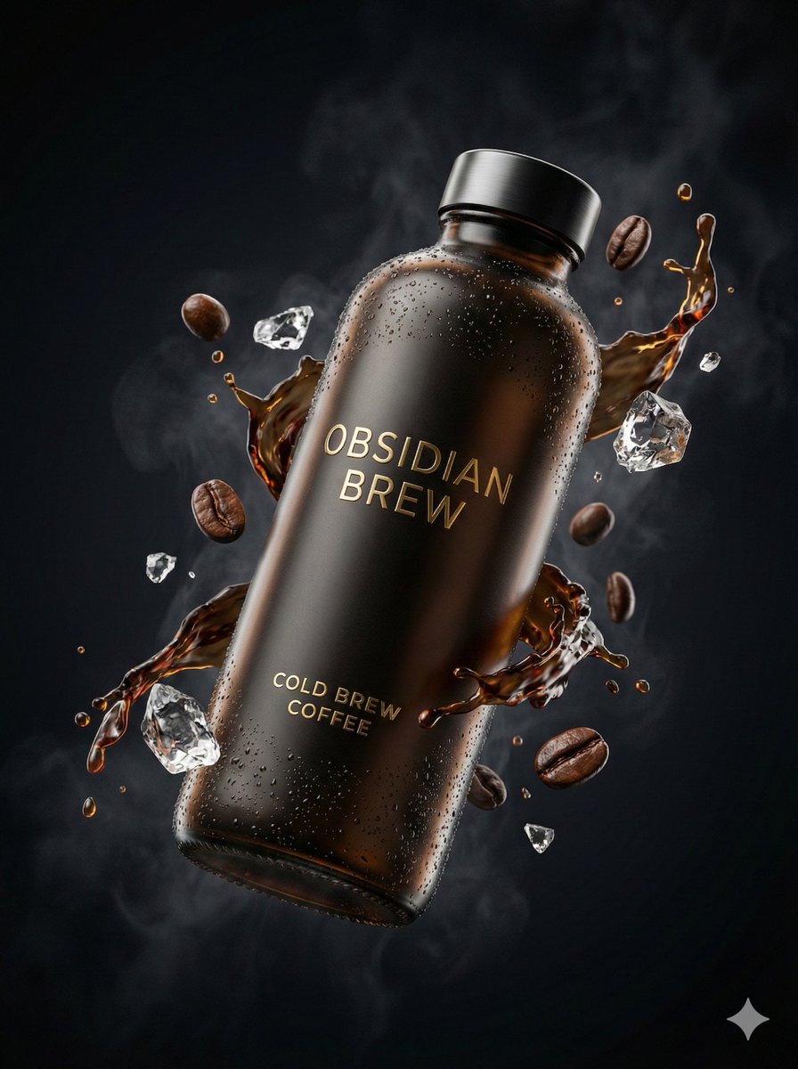 Ultra-Cinematic Luxury Cold Brew Product Photography