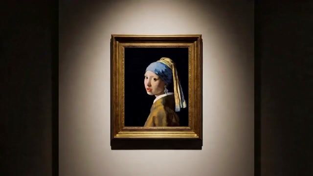 Multi-shot video prompt for a girl stealing earrings from an art museum at night